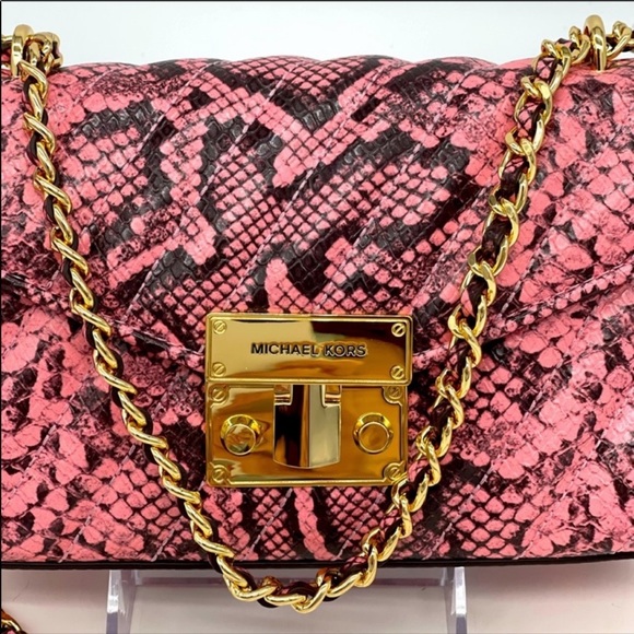 Michael Kors Rose Small Flap Crossbody Clutch - Picture 8 of 8